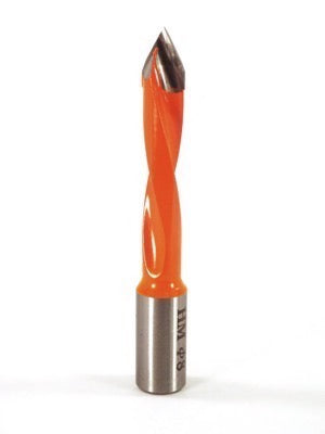 Whiteside DT8-70LH Dowel Drill Thru Hole V-Point Carbide Tipped LH 8mm Cutting Diameter 70mm Overall Length