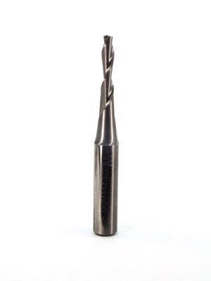 Whiteside LD1600 Left Hand Downcut Spiral Router Bit Solid Carbide 1/8" Cutting Diameter 1/2" Cut Length 1/4" Shank 2 Flute