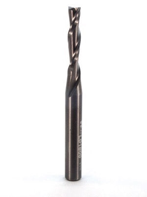 Whiteside LD1800 Left Hand Downcut Spiral Router Bit Solid Carbide 3/16" Cutting Diameter 5/8" Cut Length 1/4" Shank 2 Flute