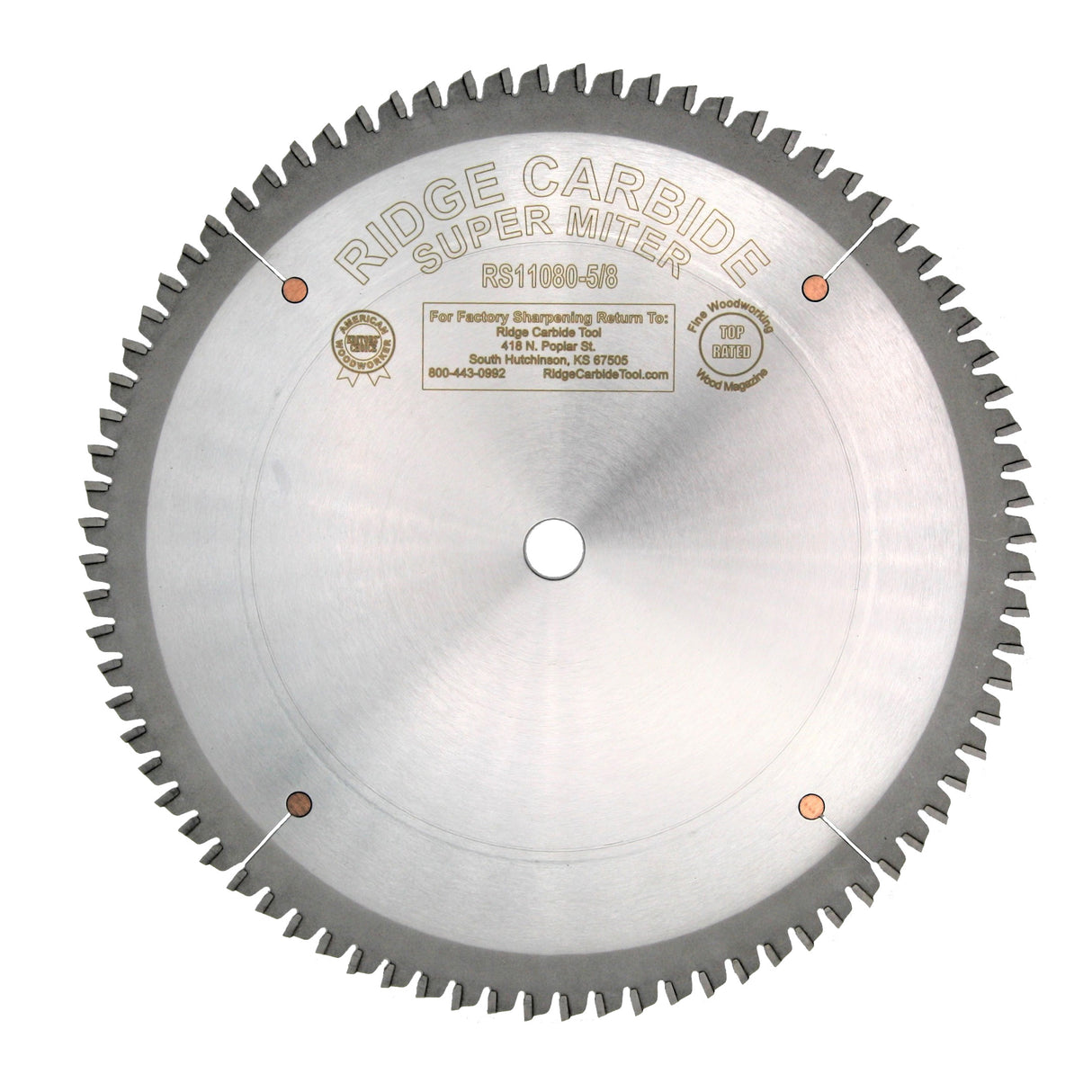 Ridge Carbide 10" 80T Radial/Miter Saw Blade