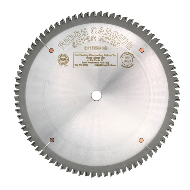 Ridge Carbide 10" 80T Radial/Miter Saw Blade
