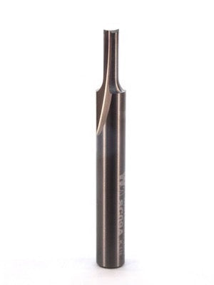 Whiteside SC09A Straight Router Bit Solid Carbide 1/8" Cutting Diameter 3/8" Cut Length 1/4" Shank 2 Flute