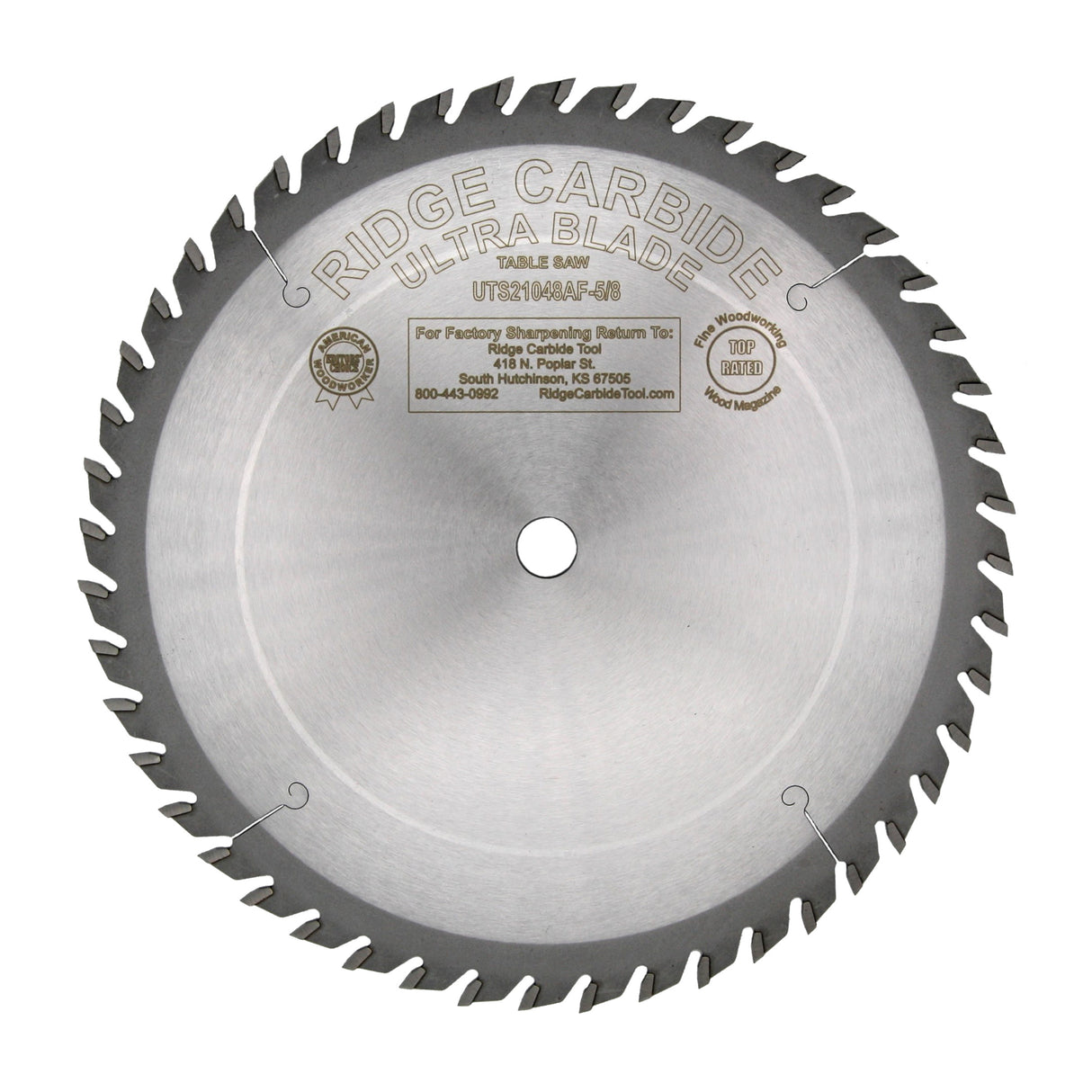 Ridge Carbide Ultra TS2000 10" 48T Full Kerf General Purpose Saw Blade