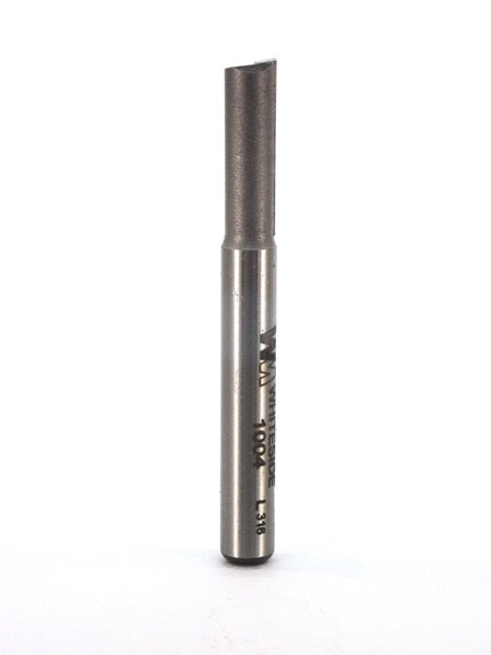 Whiteside 1004 Straight Router Bit 1/4" Cutting Diameter 3/4" Cut Length 1/4" Shank 1 Flute