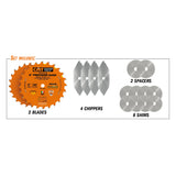 CMT 230.524.08 8" 24T Dado Set 5/8" Bore 1/4-29/32" Cut Width