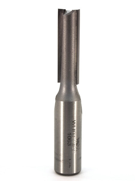 Whiteside 1063 Straight Router Bit 3/8" Cutting Diameter 1-1/4" Cut Length 1/2" Shank 2 Flute
