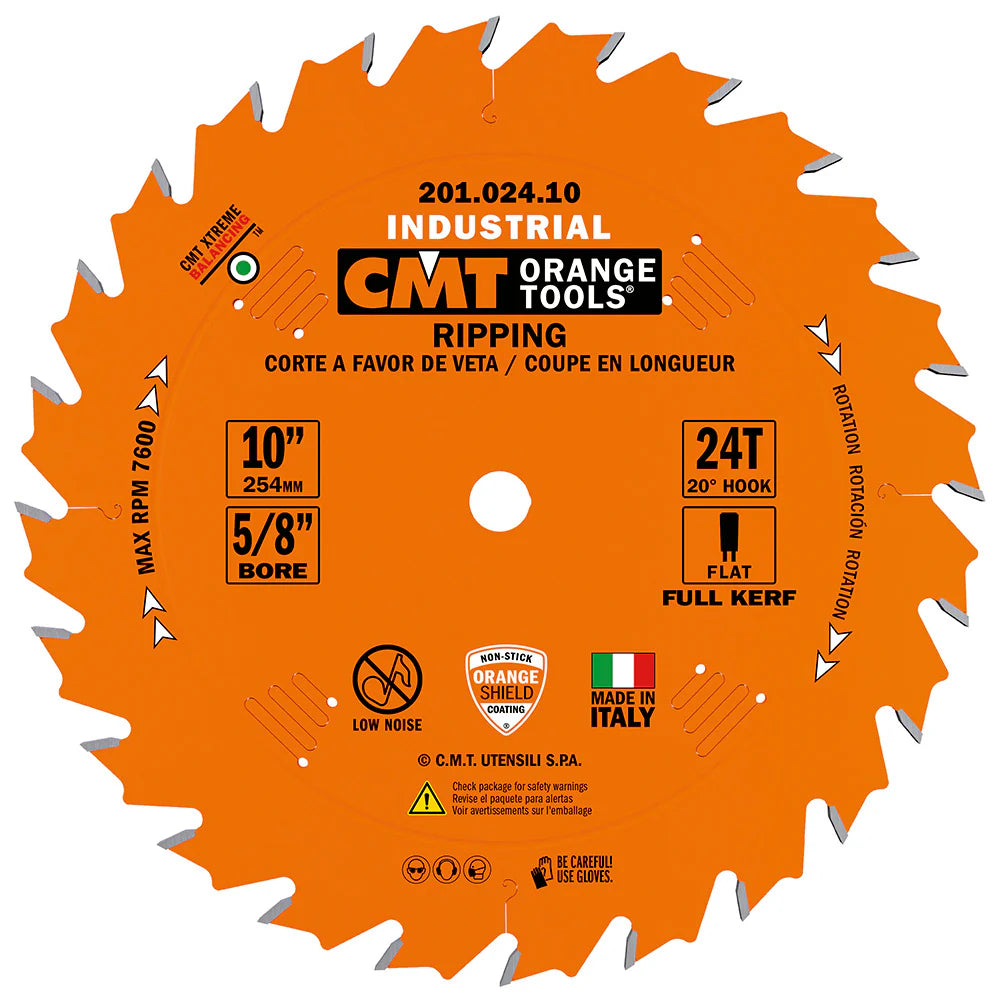 CMT Industrial Ripping Blade Blade 10"x24T 5/8" Bore