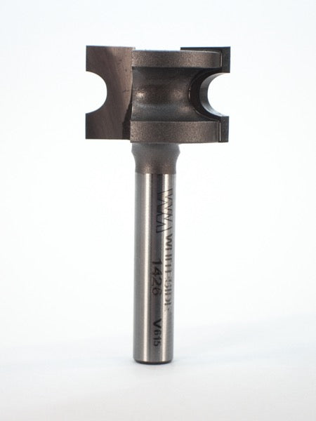 Whiteside 1426 Half Round Router Bit 1/8" Radius 9/16" Cut Length 1/4" Shank 2 Flute