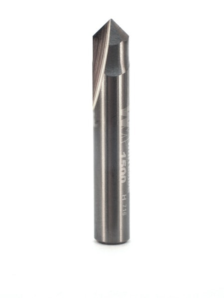 Whiteside 1500 V-Groove Router 90 Degree 1/4" Cutting Diameter 1/8" Point Length 1/4" Shank 2 Flute