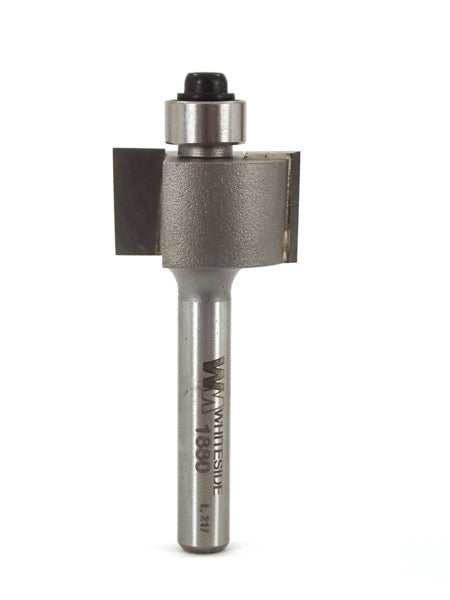 Whiteside 1880 Standard Rabbeting Router Bit 7/8" Large Diameter 1/4" Cutting Depth 1/2" Cut Length 1/4" Shank 2 Flute