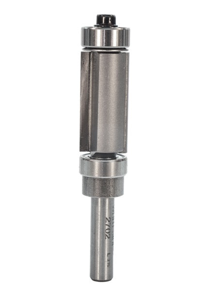 Whiteside 2702 Combination Flush Trim with Top and Bottom Bearings 1/2" Cutting Diameter 1" Cut Length 1/4" Shank