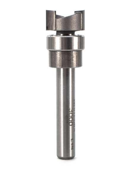 Whiteside 3000 Template Pattern Router Bit 1/2" Cutting Diameter 1/4" Cut Length 1/4" Shank 2 Flute