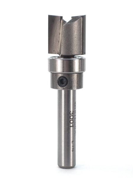 Whiteside 3001 Template Pattern Router Bit 1/2" Cutting Diameter 1/2" Cut Length 1/4" Shank 2 Flute
