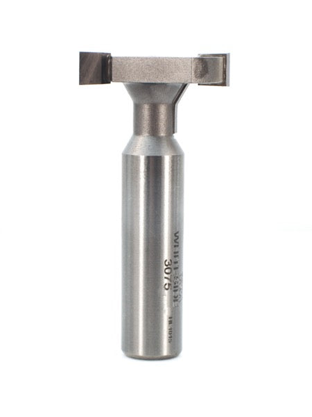 Whiteside 3075 T-Slot Cutter Router Bit 1-3/16" Large Diameter 1/4" Slot Cut Length 3/8"  Straight Cut Length 1/2" Shank 2 Flute
