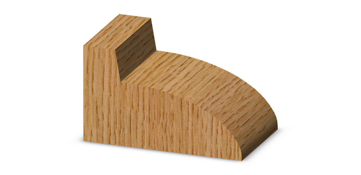Whiteside 3294 Thumbnail Table Edge Router Bit 1" Profile Width 2-1/2" Large Diameter 3/4" Cut Length 1/2" Shank 2 Flute