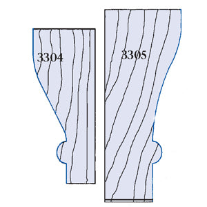 Whiteside 3304 Handrail Router Bit 1-3/8" Large Diameter 1-1/2" Cut Length 1/2" Shank 2 Flute