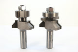 Whiteside 3374 Vee Panel Tongue & Groove Router Bit Set 1/2" Shank 2 Flute