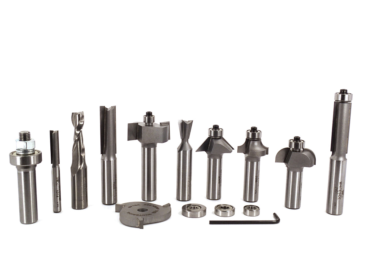 Whiteside 410 Ten Essential Router Bits Set