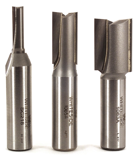 Whiteside 470 Undersize Plywood Router Bit Set 7/32", 15/32", 23/32" Cutting Diameter 1/2" Shanks