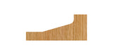 Whiteside 6000A Angle & Cove Large Raised Panel Profile Router Bit 3-3/8" Large Diameter 1-7/16" Cut Length 1/2" Shank 3 Flute