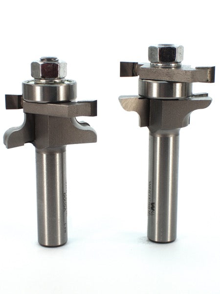Whiteside 6005 Traditional Stile & Rail Router Bit Set 7/8" Cut Length 1/2" Shank 2 Flute