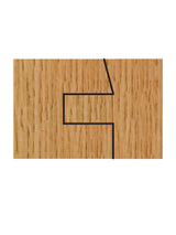 Whiteside 6008 Shaker 15 Degree Door Tongue & Groove set for 7/32" Panels