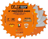 CMT 230.524.08 8" 24T Dado Set 5/8" Bore 1/4-29/32" Cut Width