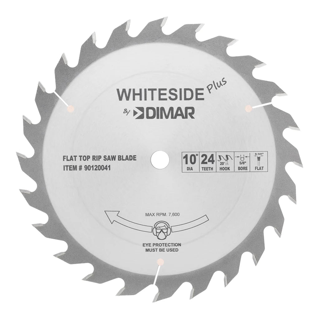 Whiteside Ripping Saw Blade 10" 24T FTG 5/8" Arbor