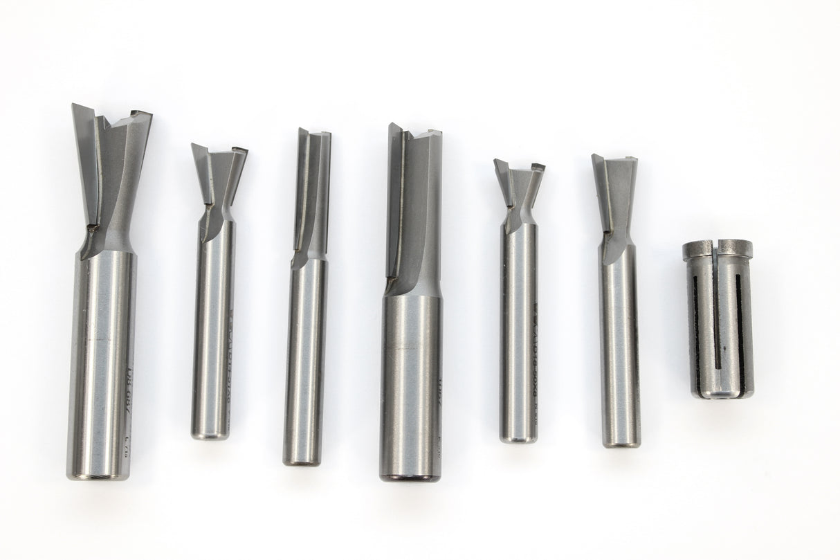 Whiteside D108 D108 7 Piece Leigh Dovetail Router Bit Set