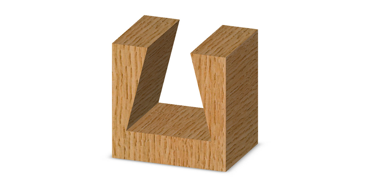 Whiteside D14-75 Dovetail Router Bit 14 Degree 3/4" Large Diameter 3/4" Cut Length 1/2" Shank 2 Flute
