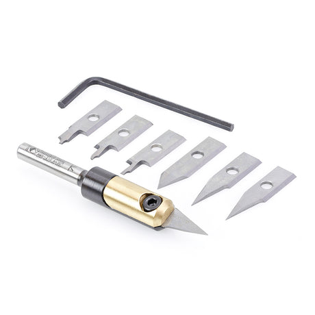Amana AMS-210 In-Groove CNC Engraving Kit 1/4" Shank