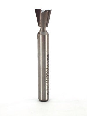 Whiteside D14-375 Dovetail Router Bit 14 Degree 3/8" Large Diameter 3/8" Cut Depth 1/4" Shank 2 Flute