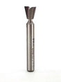 Whiteside D14-375 Dovetail Router Bit 14 Degree 3/8" Large Diameter 3/8" Cut Depth 1/4" Shank 2 Flute