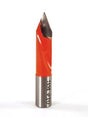 Whiteside DT10-57LH Dowel Drill Thru Hole V-Point Carbide Tipped LH 10mm Cutting Diameter 57mm Overall Length
