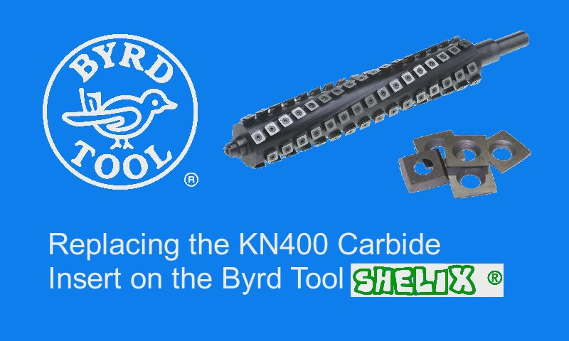 Byrd Carbide Inserts OEM German (KN400) for Shelix Heads - Box of 10