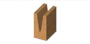 Whiteside SC54 Carving Liner 15 Degree Flat Point 1/4" Shank