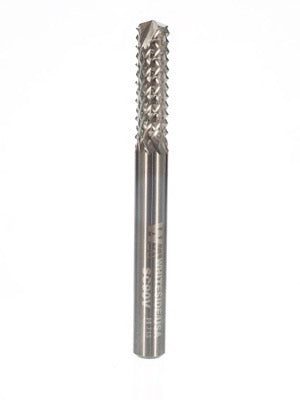 Whiteside SC90V Solid Carbide Fiberglass Router Bit 1/4" Cutting Diameter 3/4" Cut Length 1/4" Shank w/plunge point