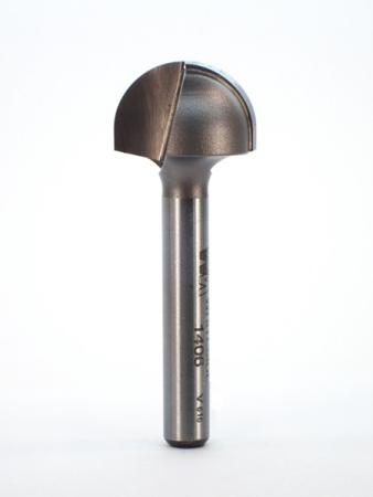 Whiteside 1406 Round Nose Router Bit 3/8" Radius 3/4" Cutting Diameter 7/16" Cut Length 1/4" Shank 2 Flute