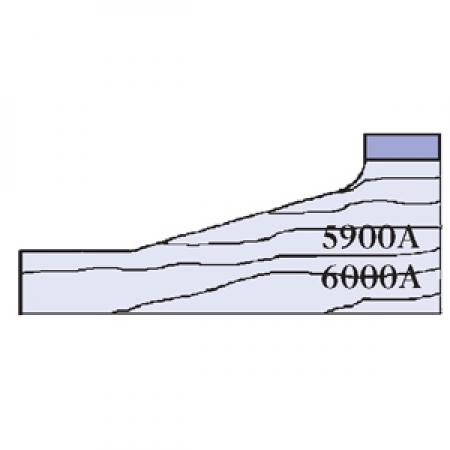 Whiteside 6000A Large Raised Panel Profile Router Bit 3-3/8" Large Diameter 1-7/16" Cut Length 1/2" Shank 3 Flute