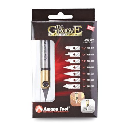 Amana AMS-209 In-Groove CNC Engraving Kit 1/2" Shank