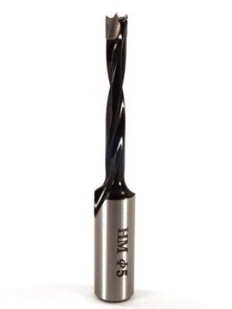 Whiteside DB5-70 RH Dowel Drill Carbide Tipped 5mm Cutting Diameter 70mm Overall Length